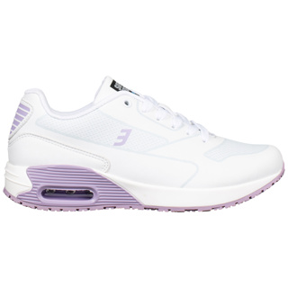 Ela Leather Trainer White with Lilac Size 3.5/36