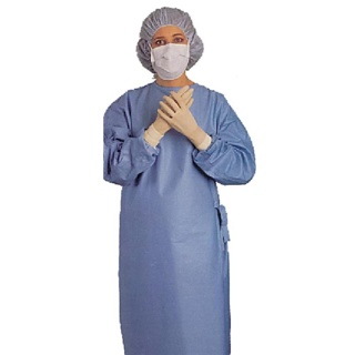 Medline Eclipse Sterile Disposable Gown 68gsm SMS Blue - Small/Medium (28)