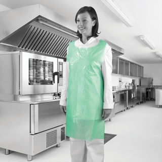 Disposable Aprons on Roll Green (200)
