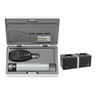 HEINE BETA200 XHL Halogen Ophthalmoscope Set 3.5v + BETA4 NT Handle and Table Charger
