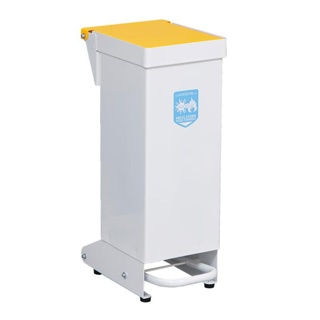 Clinical Waste Bin 28L Yellow Lid "Waste For Incineration"