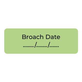 Purfect Syringe Drug Label (400) - Broach Date