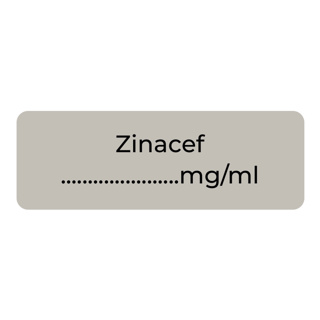 Purfect Syringe Drug Label (400) - Zinacef