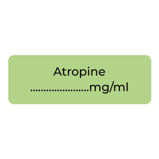 Purfect Syringe Drug Label (400) - Atropine