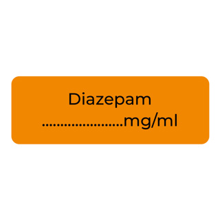 Purfect Syringe Drug Label (400) - Diazepam