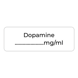 Purfect Syringe Drug Label (400) - Dopamine