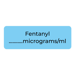 Purfect Syringe Drug Label (400) - Fentanyl
