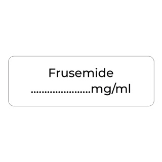 Purfect Syringe Drug Label (400) - Frusemide
