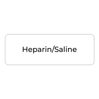 Purfect Syringe Drug Label (400) - Heparin/Saline