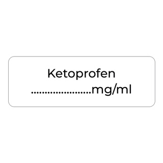 Purfect Syringe Drug Label (400) - Ketoprofen