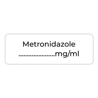 Purfect Syringe Drug Label (400) - Metronidazole