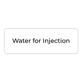 Purfect Syringe Drug Label (400) - Water for Injection