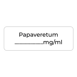 Purfect Syringe Drug Label (400) - Papaveretum