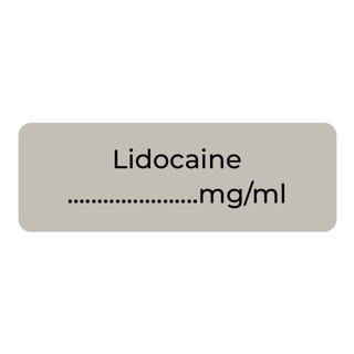 Purfect Syringe Drug Label (400) - Lidocaine