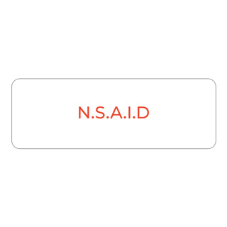 Purfect Syringe Drug Label (400) - NSAID (Red Text)