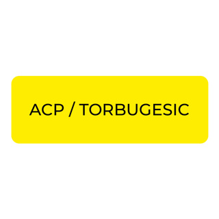 Purfect Syringe Drug Label (400) - ACP / Torbugesic