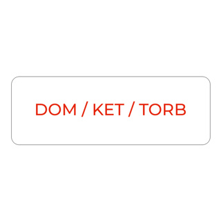 Purfect Syringe Drug Label (400) - Dom / Ket / Torb (Red Text)