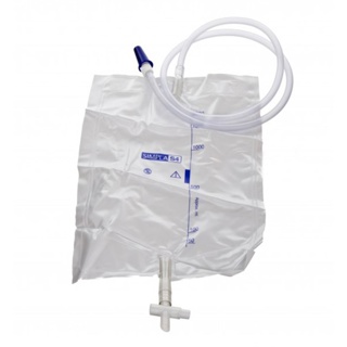 Urine Collection Bag 2 Litre with 100cm Inlet tube