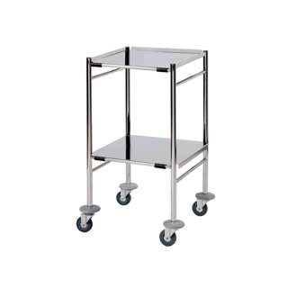Instrument Trolley S/S Frame & Shelves Small (18"x18")