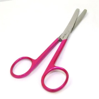 Purfect Nursing Scissors 5 1/2" Curved Metallic Pink