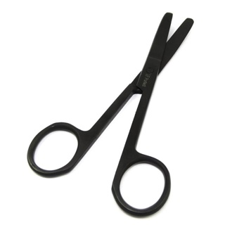 Purfect Nursing Scissors 5 1/2" Curved Black Print