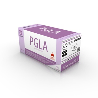 Vetsuture  PGLA 2/0 (3 metric), 26mm 1/2 Rev Cut, 90cm Length (12)