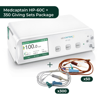 Medcaptain HP-60C + 350 Giving Sets Package