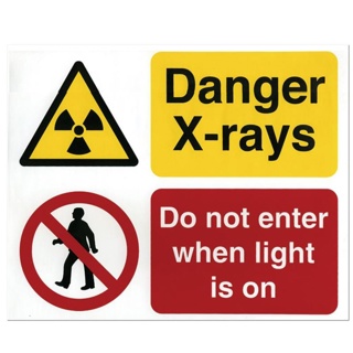 X-Ray Sign - Do not enter red light