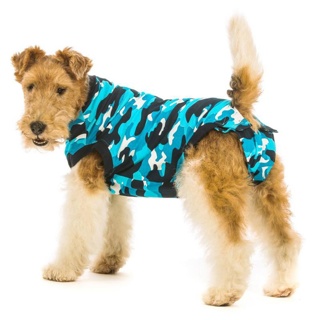 Suitical Recovery Suit Dog Blue Camouflage 2X Small