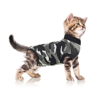 Suitical Recovery Suit Cat Black Camouflage 3X Small