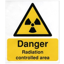 Warning Sign Radiation Controlled Area