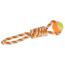 Ball on a Rope Orange Cotton 37cm